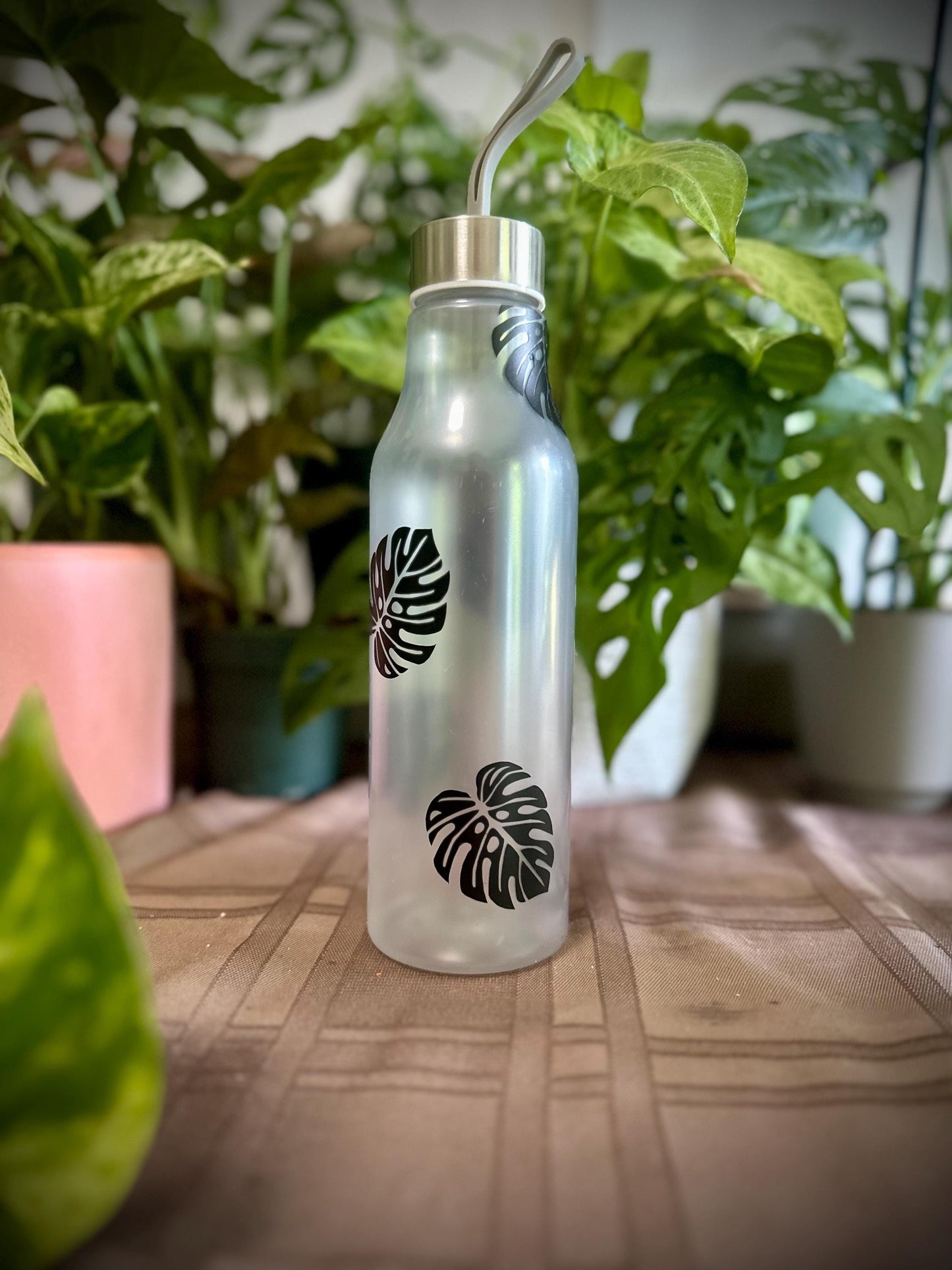 Houseplant Themed Plastic Hydro Flask Water Bottle