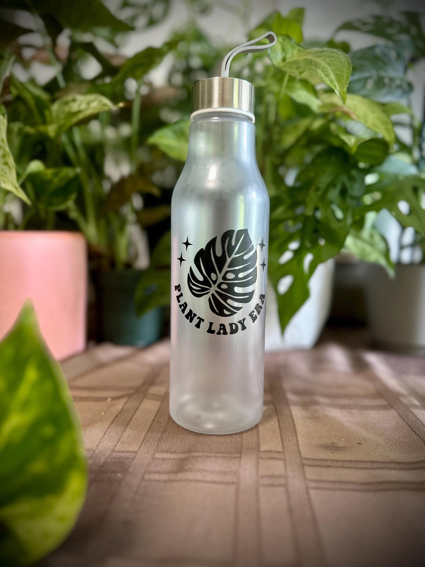 Houseplant Themed Plastic Hydro Flask Water Bottle